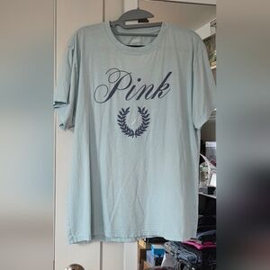 PINK Victoria's Secret Sky Blue Tee